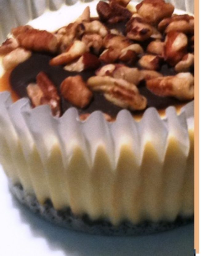 Turtle Cheesecake Cupcakes | Gerald's Heavenly Desserts LLC